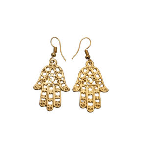 Earrings-Gold Hand