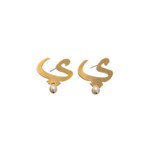 Earrings-Gold Pearl