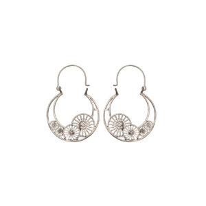 Earrings-Silver Circle