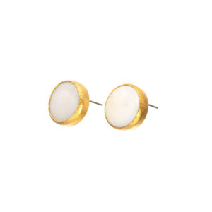 Earrings-Sun White