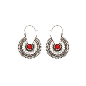 Earrings-Tracy Red Stone