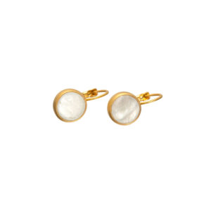 Earrings-White Pearl