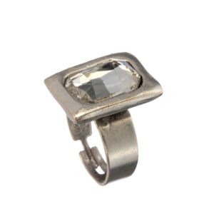 Ring-Big Silver Stone