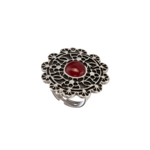 Ring-Silver Cherry Stone