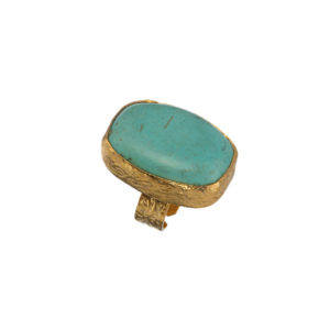 Ring-Small Gold Turquoise